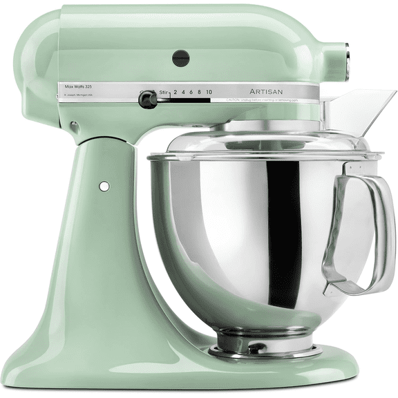 5 Qt Artisan Tilt Head Stand Mixer KSM150PS, Pistachio, 10-Speed Electric Mixer with Stainless Steel Bowl and Metal Construction