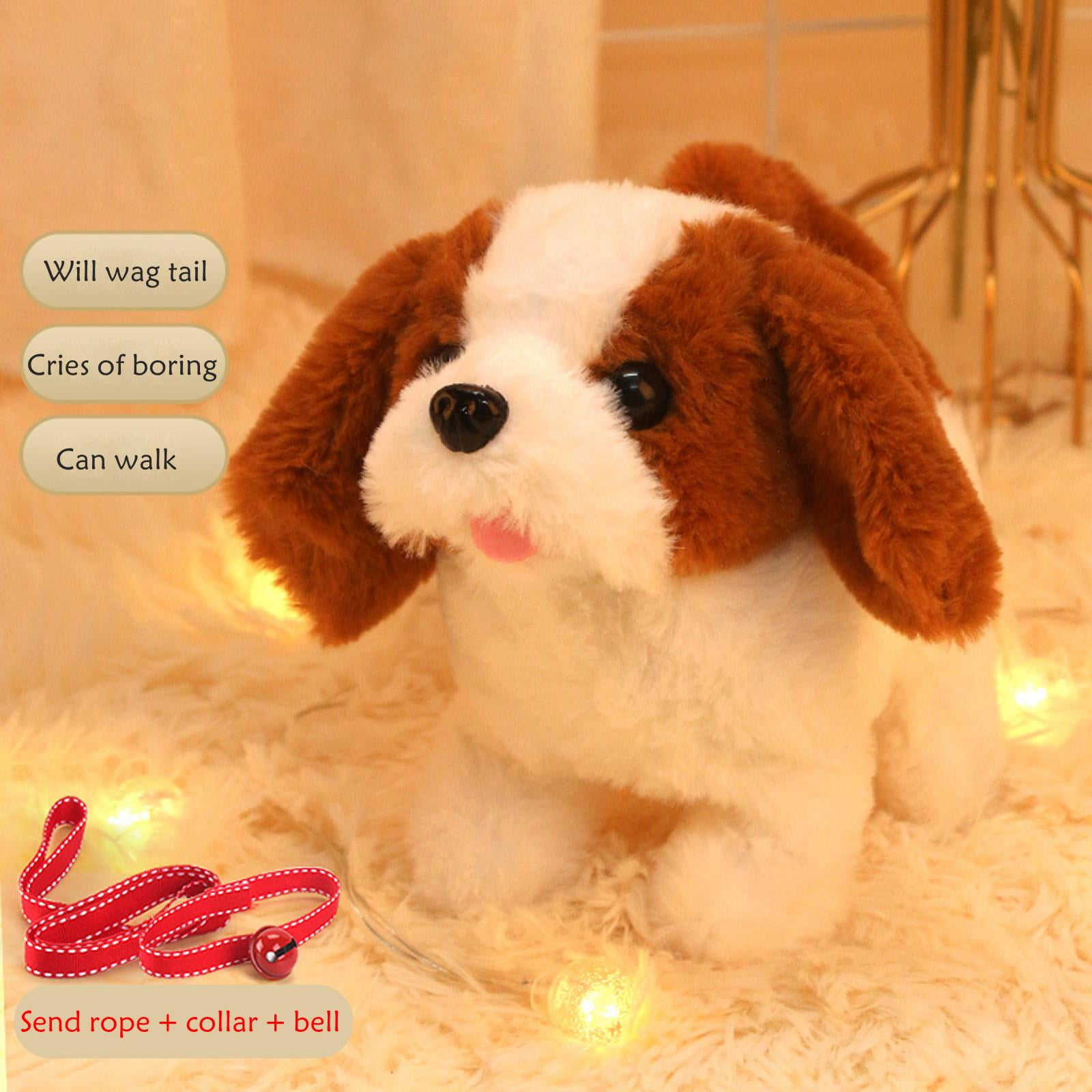 Alasum 1Pc Simulation Electric Dog Kids Walking and Corgi Doll Corgi Soft  Toy Puppy Toys Corgi Dog Stuffed Animal Toy Dog pet Toys Electric Dog