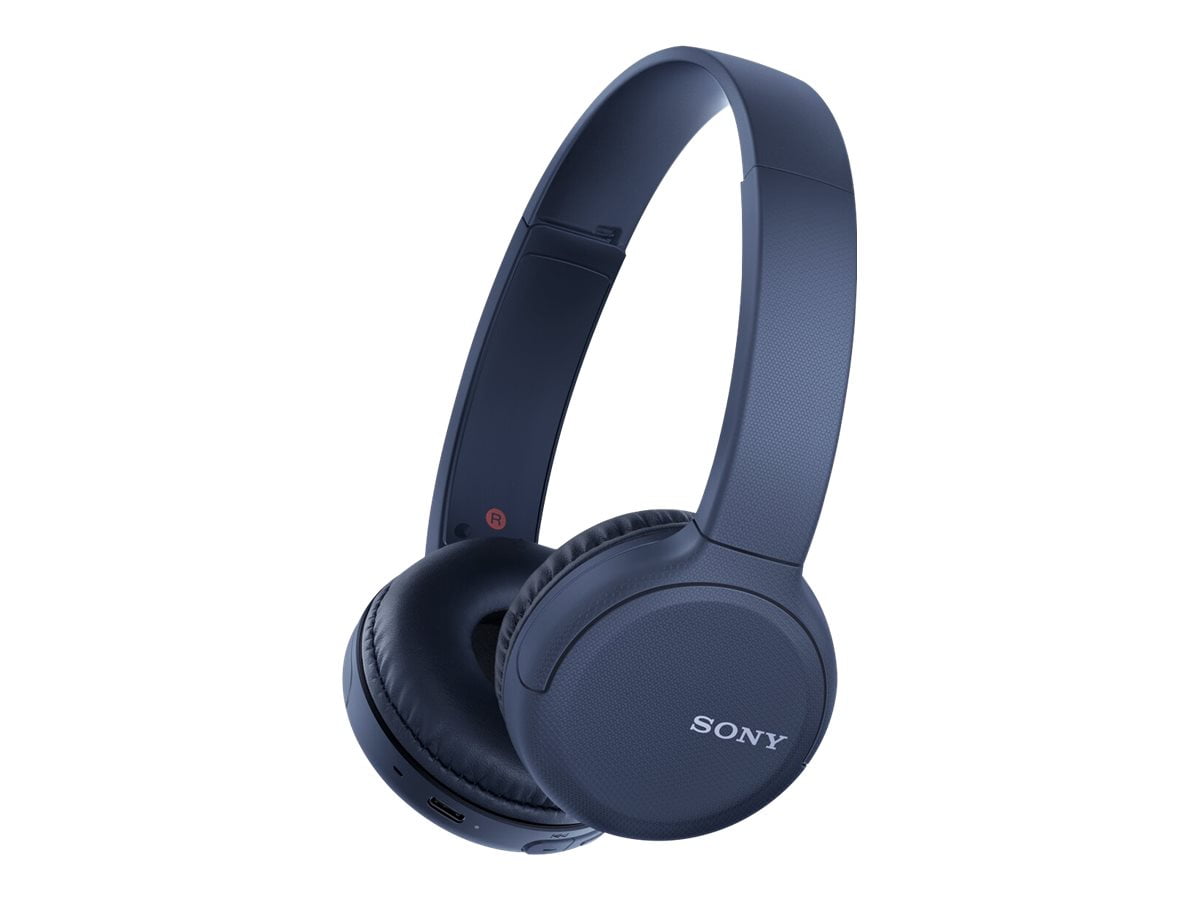 Sony Wh Ch510 Headphones With Mic On Ear Bluetooth Wireless Nfc Blue Walmart Com