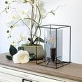 thumbnail image 3 of Elegant Designs Small Exposed Glass and Metal  Table Lamp&amp;#44; Black/Smoke, 3 of 4