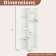 thumbnail image 3 of Gymax Bibliothèque Autoportante à 7 Cubes Verticale Ou Horizontale avec 7 Compartiments, 3 of 10