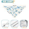 thumbnail image 6 of Dog Bandana 1 Pack,Lightblue Daisy Flower Green Stems Pattern Bandanas for Dogs,Cat Bandana,Small/ Large Dog Bandana 2 Size,Dog Bandanas Girl Boy, 6 of 6
