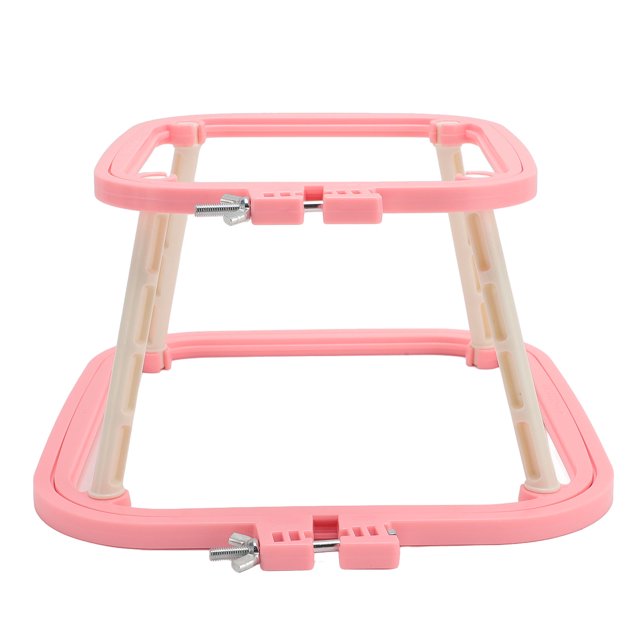 Double Layer Embroidery Hoop Tabletop Needlework Frame Holder, Secure Connection, Multi Purpose for Cross Stitch and Sewing, Compact and Portable with Most Scenarios Applicable