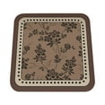 thumbnail image 2 of EazyTech French Style Vintage Floral Dining Chair Cushion Non-Slip - Washed Winter Plush Square Seat Pad 16x16 Inch Home Decor Gifts Brown, 2 of 6