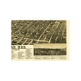 thumbnail image 4 of Historic Panoramic View - Lincoln Nebraska - American Pub Co 1889 - 23 x 33.17 - Vintage Wall Art, 4 of 5