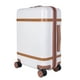 thumbnail image 1 of Maleta de Viaje 10 kg ROLLWAY TSA para Cabina de 20 Pulgadas Equipaje de Mano con Ruedas Blanca c/ Cafe, 1 of 4
