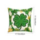 thumbnail image 3 of Funda de almohada navideña de terciopelo con trébol de cuatro hojas, cojín decorativo verde de cuatro hojas para el Día de San Patricio, decoraciones para el Día de San Patricio, decoración de otoño,, 3 of 6