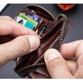 thumbnail image 3 of Bullcaptain Genuine Leather Large Capacity RFID Blocking Bifold Multi Credit Card Holder, 3 of 6