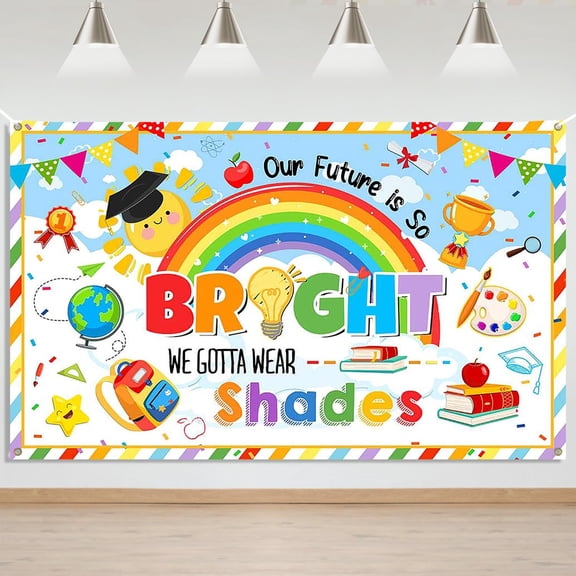 5.9x3.6FT Kindergarten Graduate Backdrop Preschool Class of 2026 Graduation Background Bright Future Cute Grad 2026 Party Decorations Banner Supplies Photo Booth Props