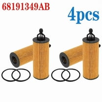 4Pcs Oil Filter 68191349AC For Chrysler Jeep Dodge RAM 3.2L 3.6L V6 68191349AB