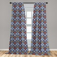 thumbnail image 5 of Ambesonne Tribal Curtains, Mexican Traditional Art, Pair of 28"x84", Multicolor, 5 of 5
