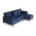 thumbnail image 4 of Sala Modular Reversible De Lino Azul Modelo Carlton, 4 of 13
