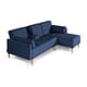 thumbnail image 4 of Sala Modular Reversible De Lino Azul Modelo Carlton, 4 of 13