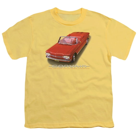 Chevrolet 62 Corvair Convertible S/S Youth 18/1 T-Shirt Banana