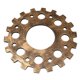 thumbnail image 1 of Engranaje De Rústica Industrial Rueda De Engranajes tesanía Ped Escultura Decoración Colgante 24cm de oro perfecl Equipo de madera, 1 of 8