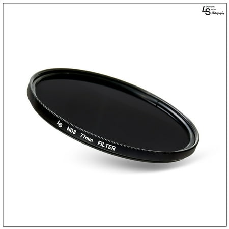 77mm Double Threaded Neutral Density (ND8) Professional Photography Filter for Canon and Nikon Camera Lenses by Loadstone Studio WMLS1198 77mm Double Threaded Neutral Density (ND8) Professional Photography Filter for Canon and Nikon Camera Lenses by Loadstone Studio WMLS1198