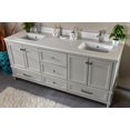 thumbnail image 3 of Adorn Vanity Nera Collection 72'' Gray Bathroom Vanity with Quartz Countertop, Mirror & Sink, 3 of 9