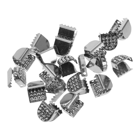 PENIKOKO 20 Pieces Stainless Steel Rhinestone Locks for Shoes Sparkling Shoe Accessories