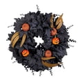 thumbnail image 3 of Corona de Halloween decorativa para puerta principal, calabaza artificial con purpurina para jardín, , decoración de festivales, interior y, 3 of 8