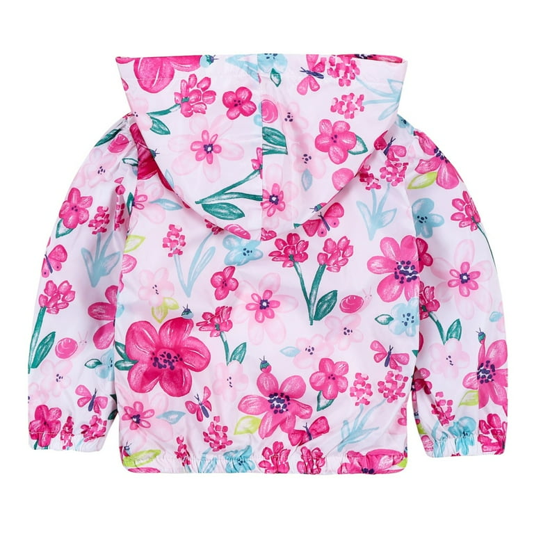 floral windbreaker jacket