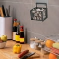 thumbnail image 5 of Ginger & Garlic Organizer | Wall Mounted Spice Rack | Kitchen Shelf & Condiment Storage Basket | 1 or 3 Compartment Options | Rustproof & Washable, 5 of 7
