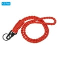 thumbnail image 3 of Unique Bargains 21.7' Paracord Neck Lanyard Keychain Braided Strong Lanyard with Clip and Key Ring Red 2 Pack, 3 of 5