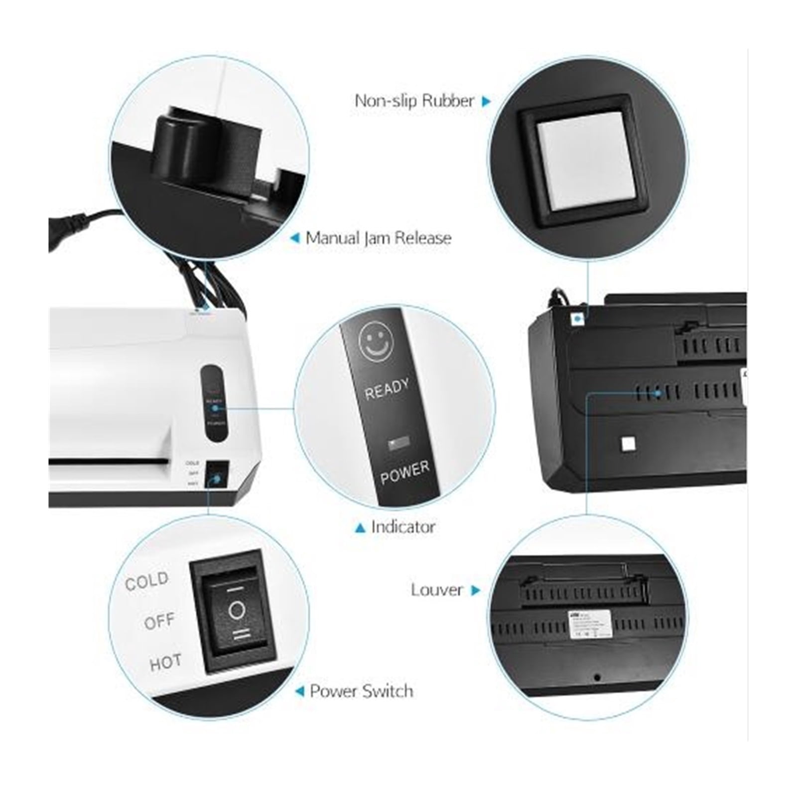 A4 Photo Laminator Hot Cold Laminator Fast Speed Film Laminating Plastificadora Machine Laminating ,Easy Operation