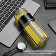 thumbnail image 4 of Infusifie Tea Infuser, 2025 New Glass Tea Infuser Bottle with Heat-Insulated, Portable Tea Water Separation Tea Cup for Loose Leaf Tea, Double Glazing (champagne gold, 280ml/9.5oz), 4 of 8