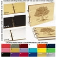 thumbnail image 7 of Darling Souvenir Personalized Engraved Laser Cut Wedding Guest Book Wooden Cover Sign-in Book Registry Guestbook Scrapbook-SG, 7 of 7