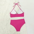 thumbnail image 5 of UTSJKR Womens High Waisted Halter Bikini Swimsuits Push Up Bikini Sets Sexy Bathing Suits Two Piece Swimsuit Hot Pink XL, 5 of 7