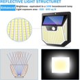 thumbnail image 4 of Luces solares para jardín al aire libre, súper brillantes, inalámbricas, 159 LED, ángulo amplio de 270°, luces con sensor de movimiento solar, IP65, impermeables, paquete de 4, 4 of 4