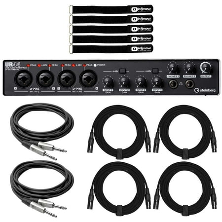 Steinberg UR44 USB Audio Interface with Cables Package