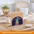 thumbnail image 6 of Yayeee Napkin Holder for Table Kitchen Paper Tissue Organization, Purple UFO, 6 of 8