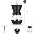 thumbnail image 7 of Baalaka Manual Coffee Bean Grinder Small, Ceramic Burr, 2 x 11oz Glass Jars, Stainless Steel Handle for Drip, Espresso, French Press & Turkish Brew, 7 of 7