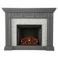 thumbnail image 4 of SEI Furniture Dakesbury Faux Stone Electric Fireplace in Gray Faux Stone, 4 of 4