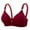 Wine, variant on aidice Bras for Women No Underwire Adjustable Strap Backless Support Comfy Striped Everyday Bralettes