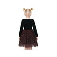 thumbnail image 2 of Robe Fille Noire Cœur Tulle Fête Velours Saint-Valentin 12 Ans, 2 of 7