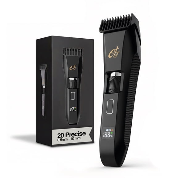 Beard Trimmer for Men, Adjustable Waterproof Cordless Hair Clippers with 20-Length Dial