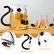 thumbnail image 4 of Hervidor de dibujos animados con taza, tetera de vidrio con forma de vaca, cafetera, dispensador de jugo con taza, 4 of 6