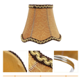 thumbnail image 5 of 3X Chandelier Lamp Shades Fabric Cloth Clip on Light Shades Lamp Cover Drum Shade Lampshade Bulb Cover 13cm,3 x lamp cover(Without bulb),Bronze, 5 of 7