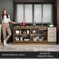 thumbnail image 5 of Kit de Cocina MADESA Agata 2 Muebles 3 Cajones 4 Puertas Marrón/Crema, 5 of 5