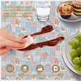 thumbnail image 6 of Pioneer Flower Floral Print Pattern Round Tablecloth 60 X 60 Inch, Wrinkle Resistant Wipeable Table Cloth for Kitchen Dining Picnic Patio Party, 6 of 6