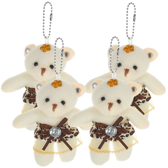 KAKOWELY 4 ramos de boda con forma de oso, adorables adornos colgantes para fiestas.