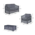 thumbnail image 4 of Covers & all Patio Furniture Covers for Brandtley 4-Person Sofa Seating Group, Water-Repellent and UV-Resistant Polyester, 4 of 6