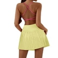 thumbnail image 4 of Women’s Pleated Tennis Skirt with Pockets High Waisted Golf Skort Athletic Skorts, L, 4 of 6