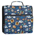 thumbnail image 5 of FORMRS Zipper Binder with Shoulder Strap 2-inch Ring 500 Sheet Capacity File Bag, Cartoon Mail Truck Pattern, 5 of 5