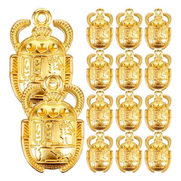 30 Uds. De pendientes de Material para hacer joyas de escarabajo Vintage, colgante de escarabajo, llavero, colgante de escarabajo