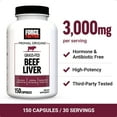 thumbnail image 3 of Force Factor Primal Origins Beef Liver, Grass Fed Beef Organ Supplement, Pasture-Raised, Hormone & Antibiotic Free, Non-GMO, 150 Capsules, 3 of 8