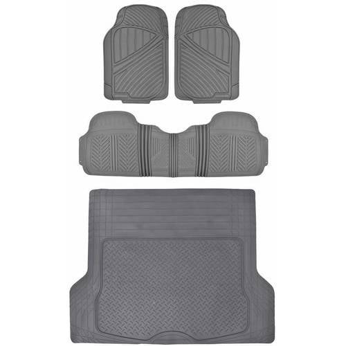 Motor Trend Heavu Duty Floor Mats for Car SUV Truck with Cargo Trunk