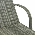 thumbnail image 5 of Spaco 5-Level Rattan Pool Lounge Chair with Adjustable Backrest, Wheels, Pillow, and Headrest, Perfect for Outdoor Relaxation, Gray, 5 of 11